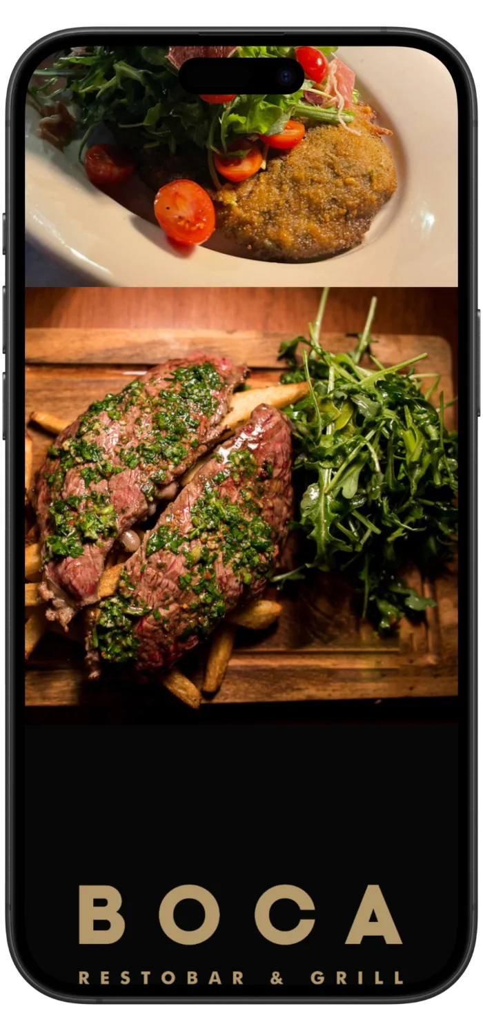 BOCA Restaurant mobile view 2