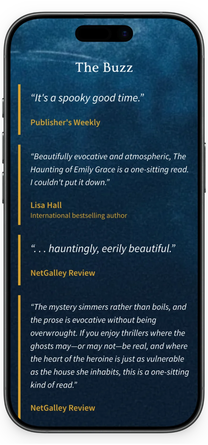Elena Taylor Author Website mobile view 2