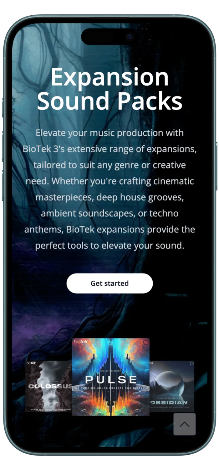 Tracktion E-commerce Store mobile view 2