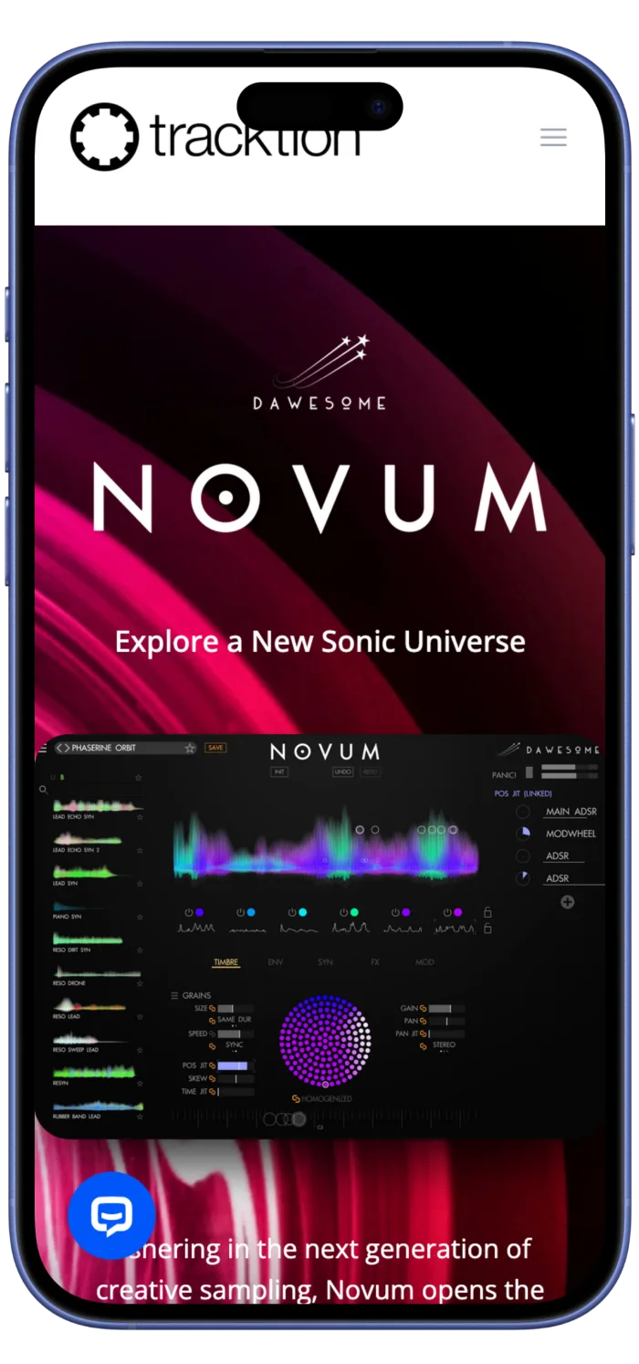 Tracktion E-commerce Store mobile view 6