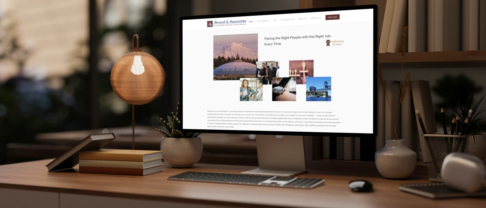 Almond & Associates Website Branding