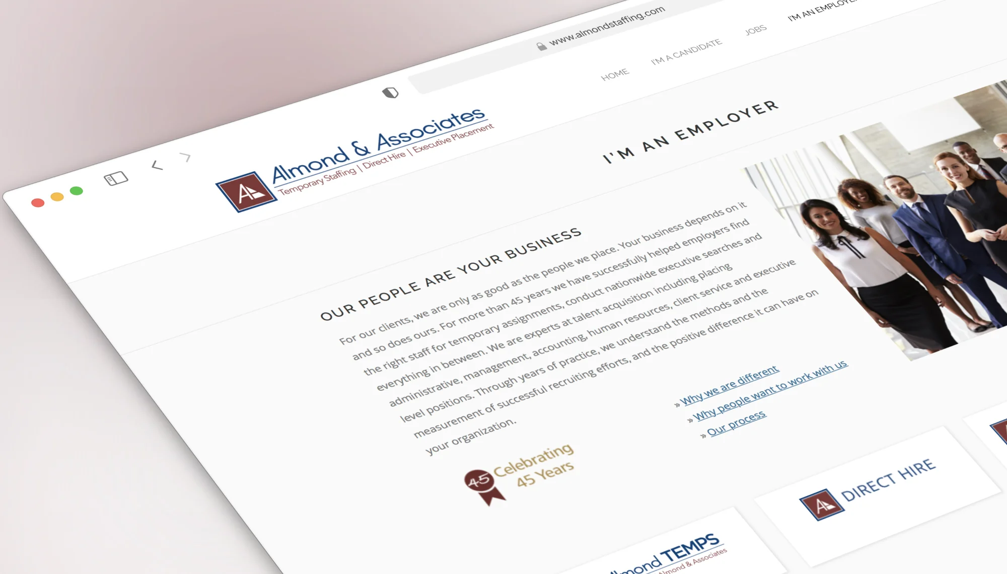 Almond & Associates Website Branding
