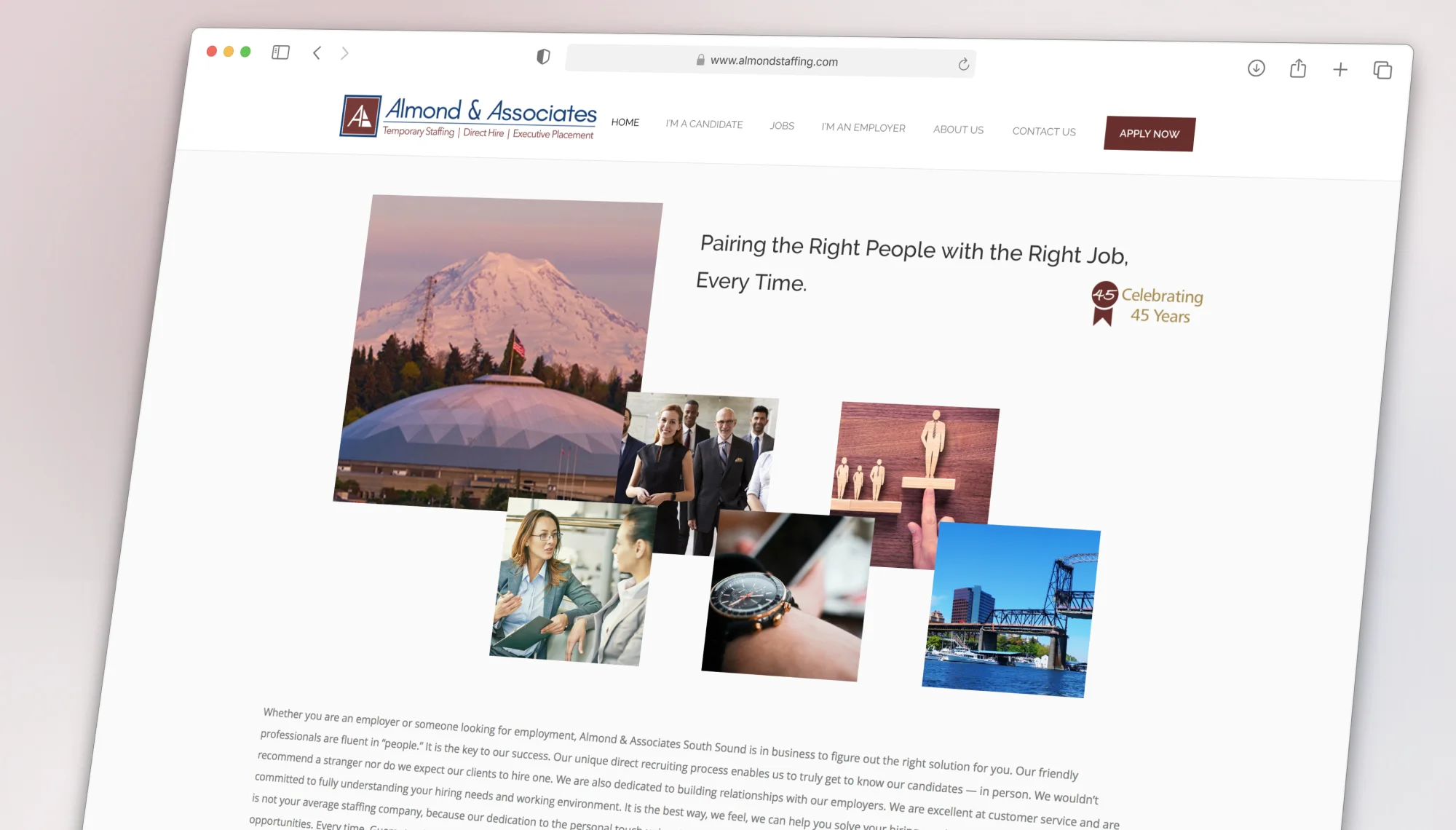 Almond & Associates Website Branding