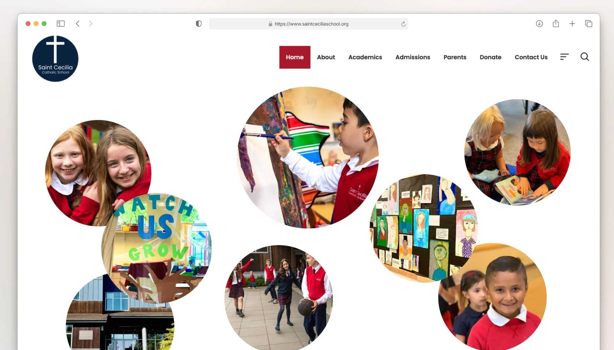 St Cecilia School & Church Website
