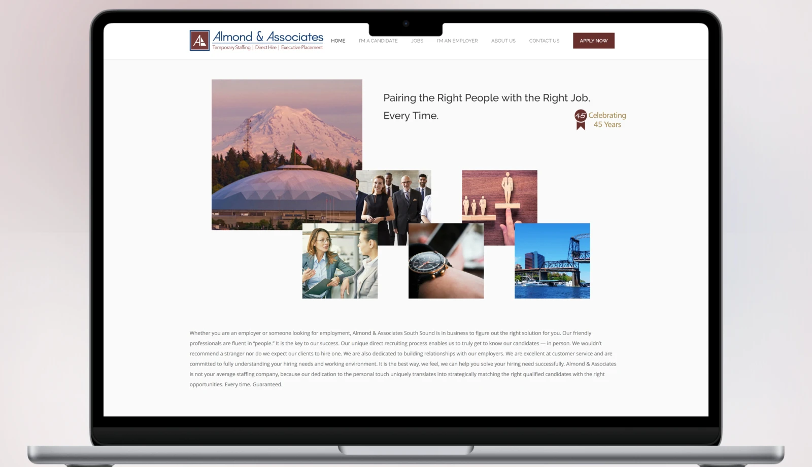 Almond & Associates Website Branding