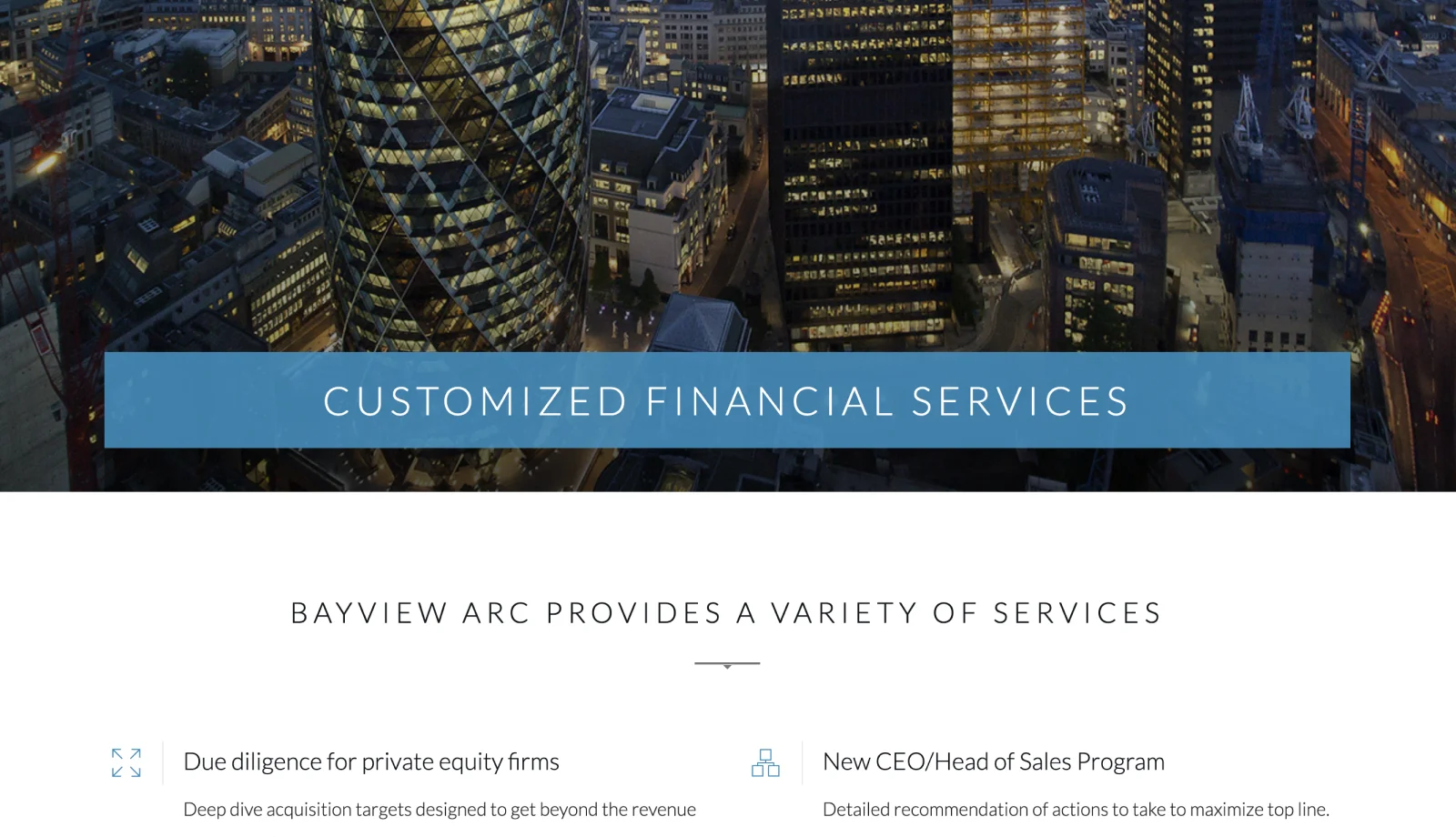 Bayview Arc Wordpress Design