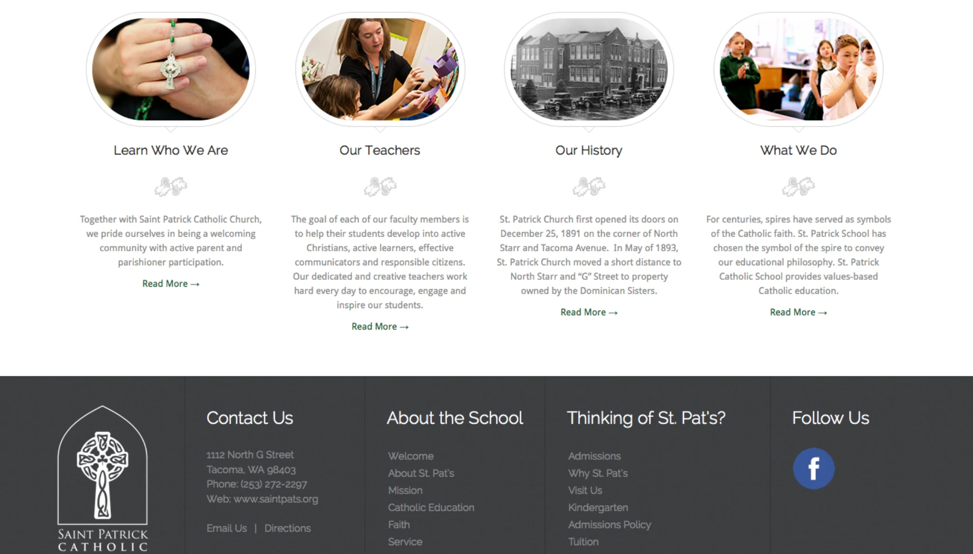 St Patrick School & Church Website